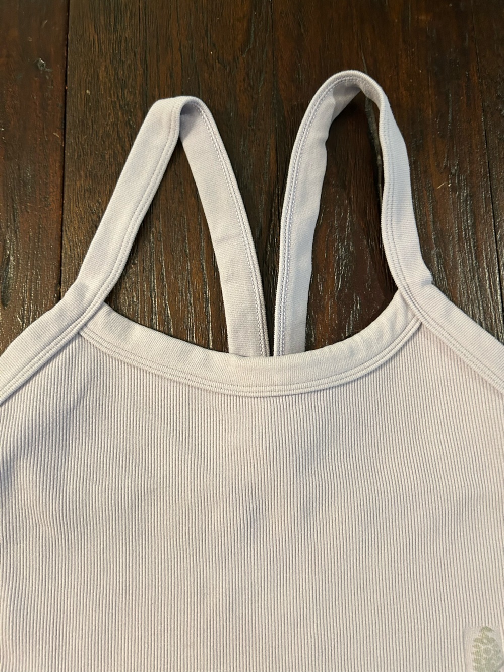 FP Movement by Free People White Ribbed Racerback Crop Tank - Picture 4 of 7
